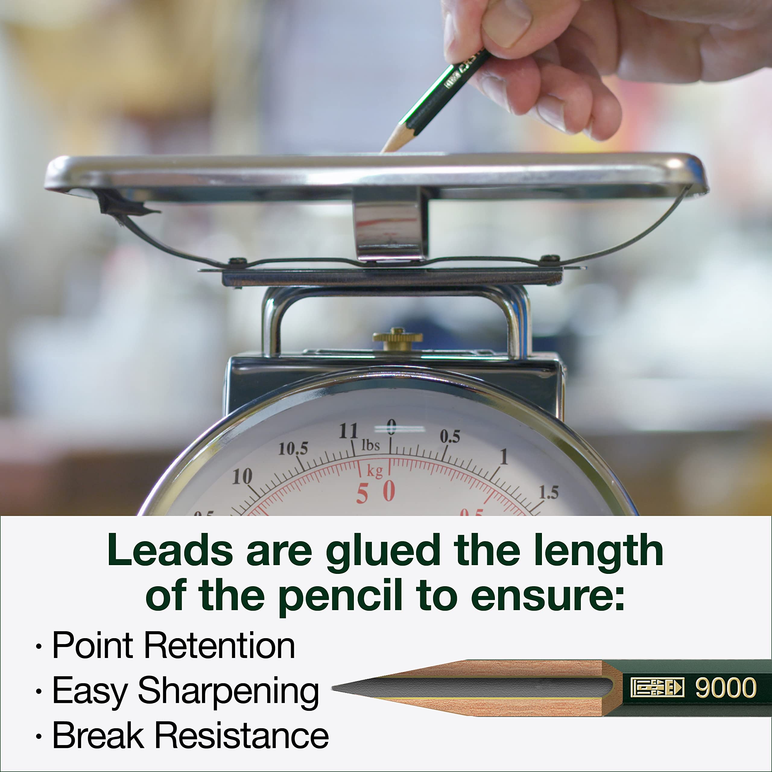 Faber-Castell 9000 Graphite Drawing Pencils Set with Eraser - Professional Sketching & Shading Art Supplies for Artists, Beginners & Students - Perfect for Portraits, Landscapes & Technical Drawings