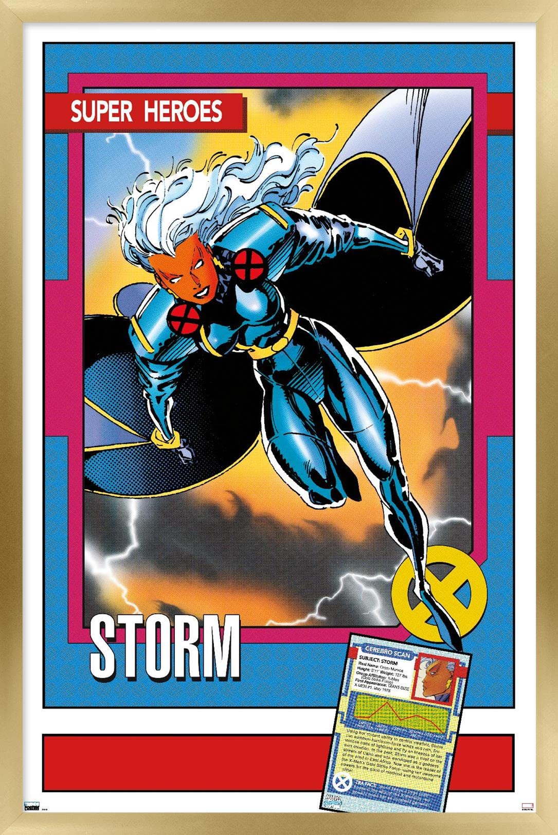 Trends International Marvel Trading Cards - Storm Wall Poster, 14.725