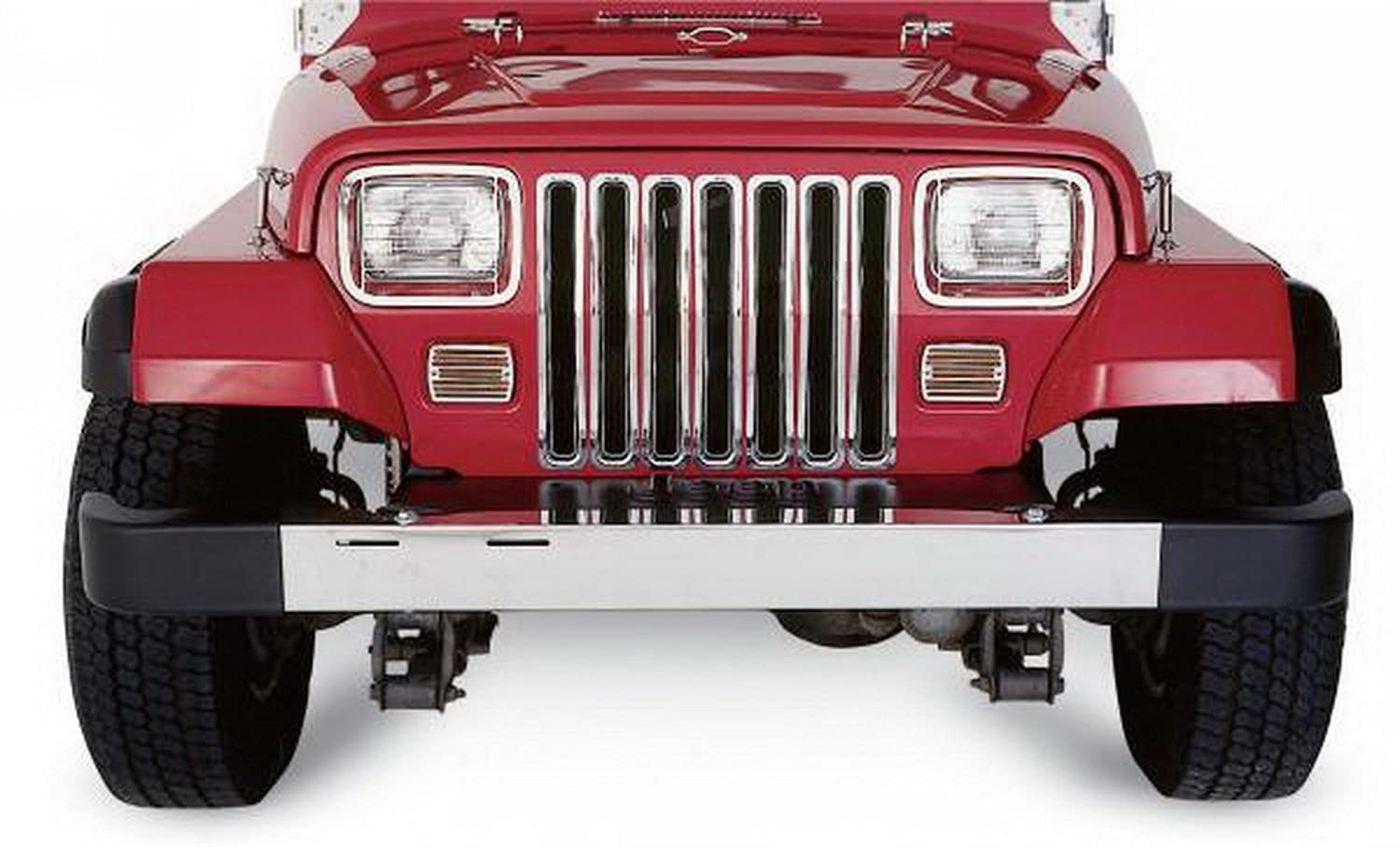 RAMPAGE PRODUCTS Rampage Steel Chrome Grille Inserts 7509 for 1987-1995 Jeep Wrangler YJ | Off-Road & Custom Truck Accessories | Perfect for Jeep Restoration & Off-Roading Adventures