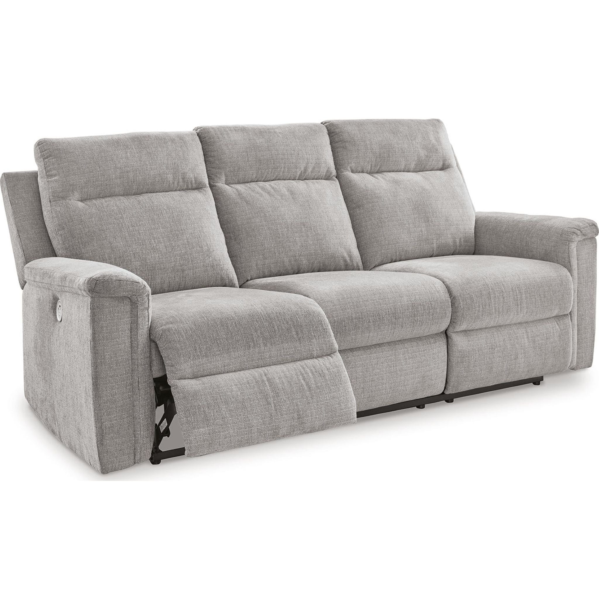 Barnsana Power Reclining Sofa - Electric Recliner Couch with USB Charging & Cup Holders | Modern Living Room Furniture for Home Theater & Relaxation