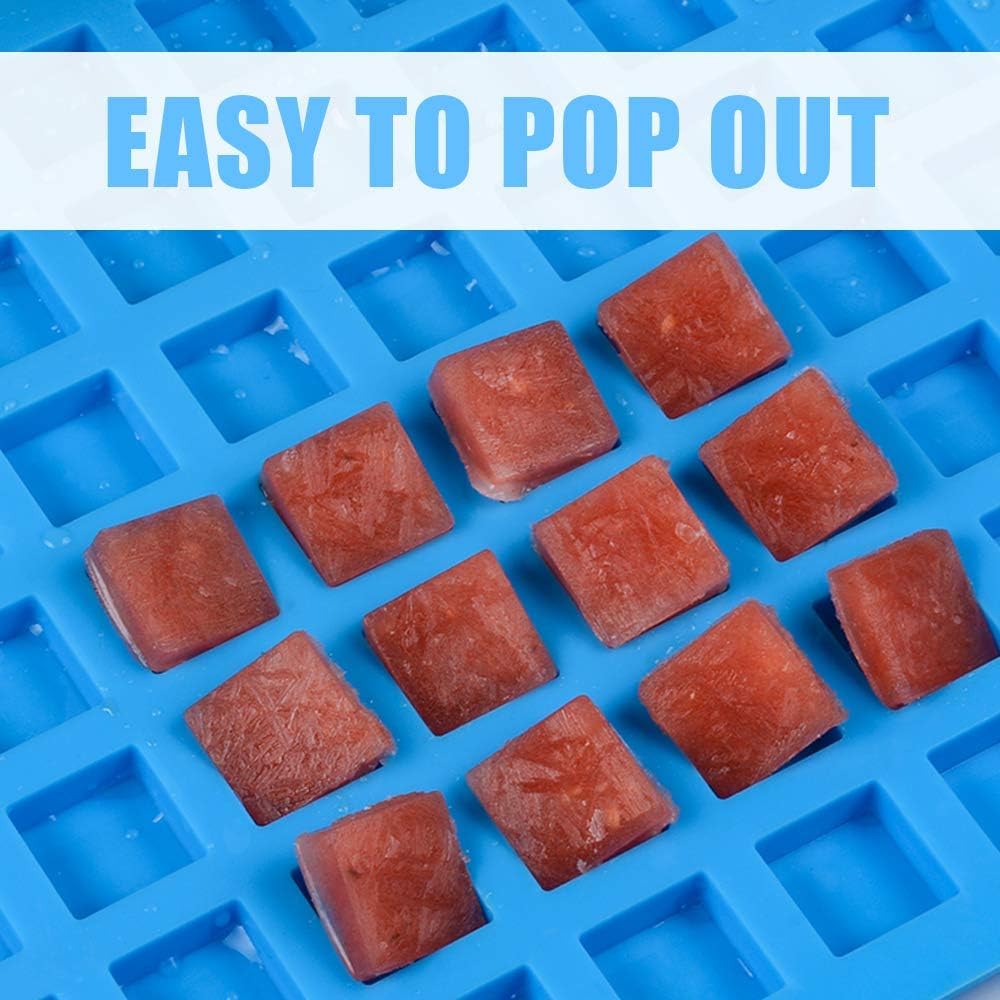 Skytail 126-Cavity Square Silicone Candy Molds - Mini Hard Caramel, Chocolate Truffles, Keto Fat Bombs, Fondant, Pralines & Gummy Candy Baking Molds | Perfect for DIY Desserts, Party Treats & Holiday Gift Making