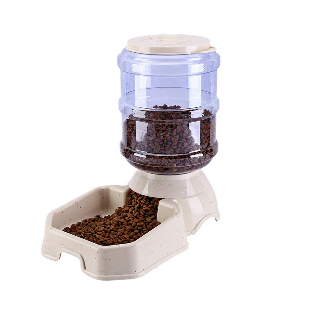 Automatic Pet Feeder and Water Dispenser - 3.8L Large Capacity Gravity Dog & Cat Food Bowl - Self-Filling Pet Supplies for Home, Travel, and Office Use