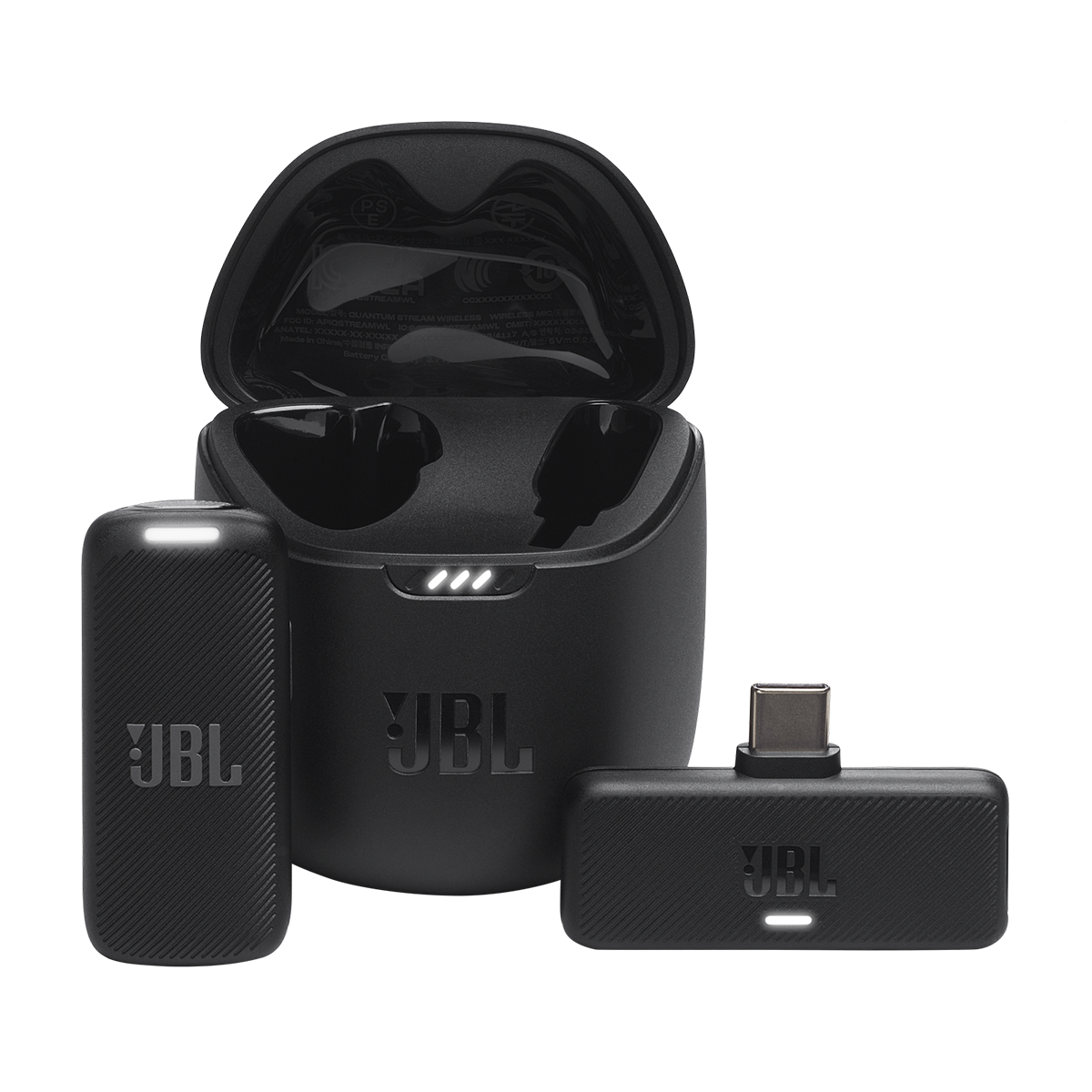JBL Quantum Stream Wireless USB C Clip-On Microphone for Gaming, Streaming & Podcasting - Noise Cancelling Mic with Clear Voice Capture for PC, Mac & Mobile Devices