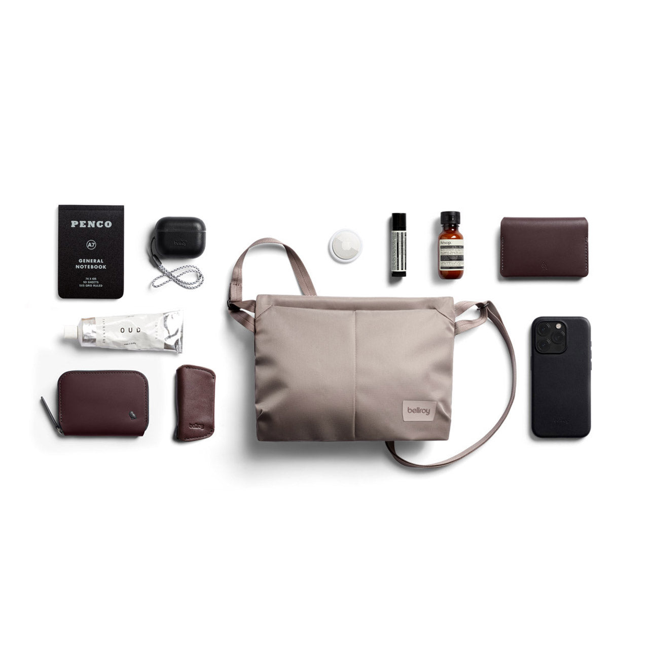 Laneway Sacoche Fawn Crossbody Bag for Women - Stylish & Lightweight Shoulder Purse - Perfect for Travel, Work & Everyday Use
