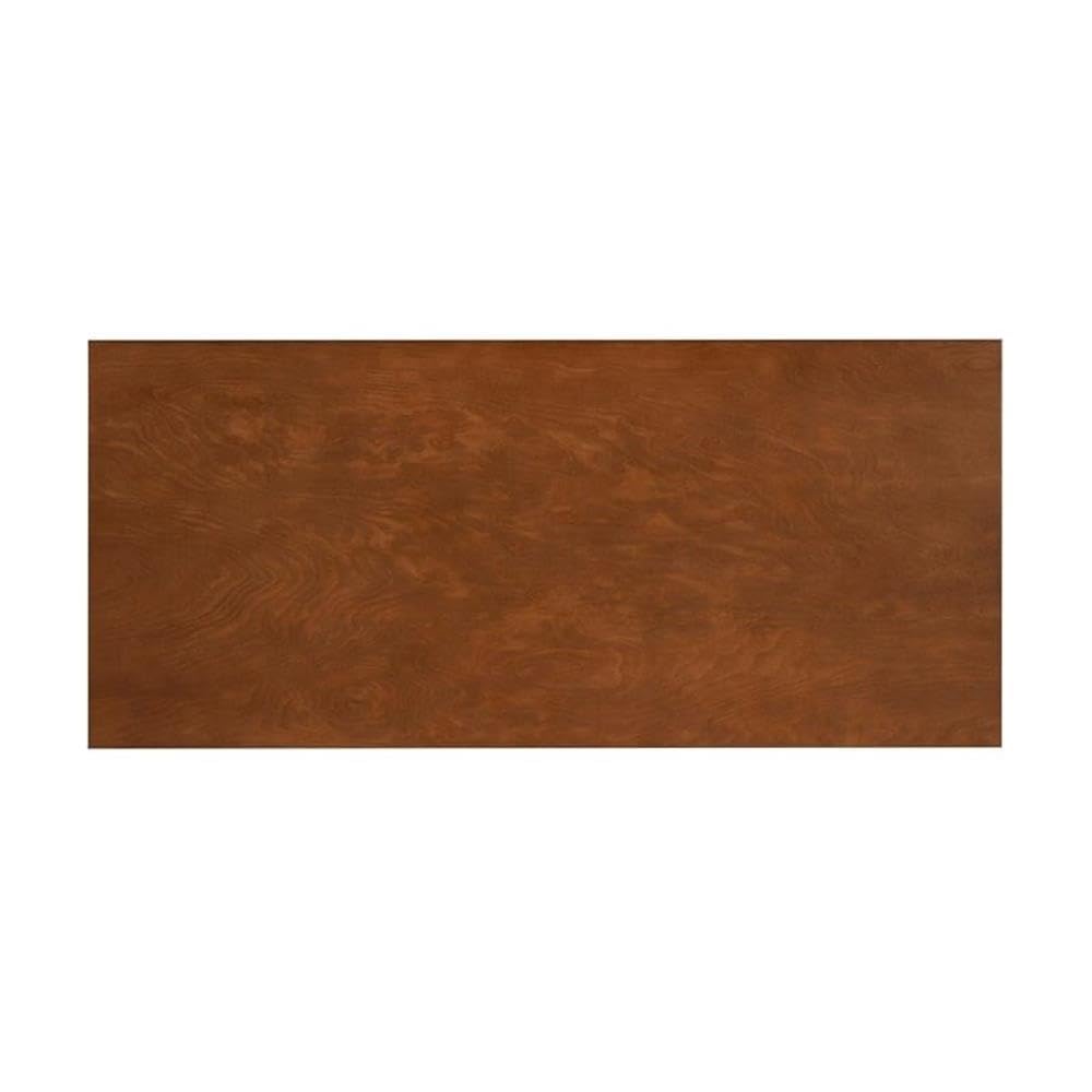 UrbanPro Mid-Century Modern 1-Drawer Wooden Desk with Rounded Legs in Warm Walnut Finish - Perfect for Home Office, Study Room & Small Space Workstations