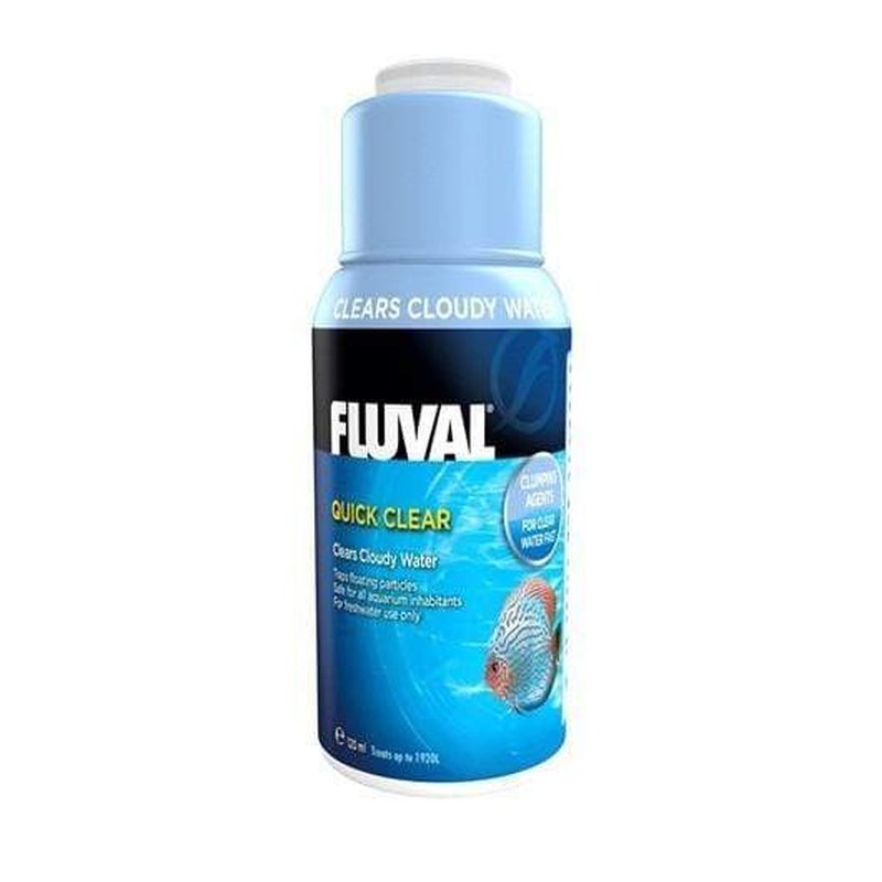 Fluval Quick Clear Water Clarifier 120ml - Eliminates Cloudy Water for Crystal Clear Aquariums, Fish Tanks & Ponds