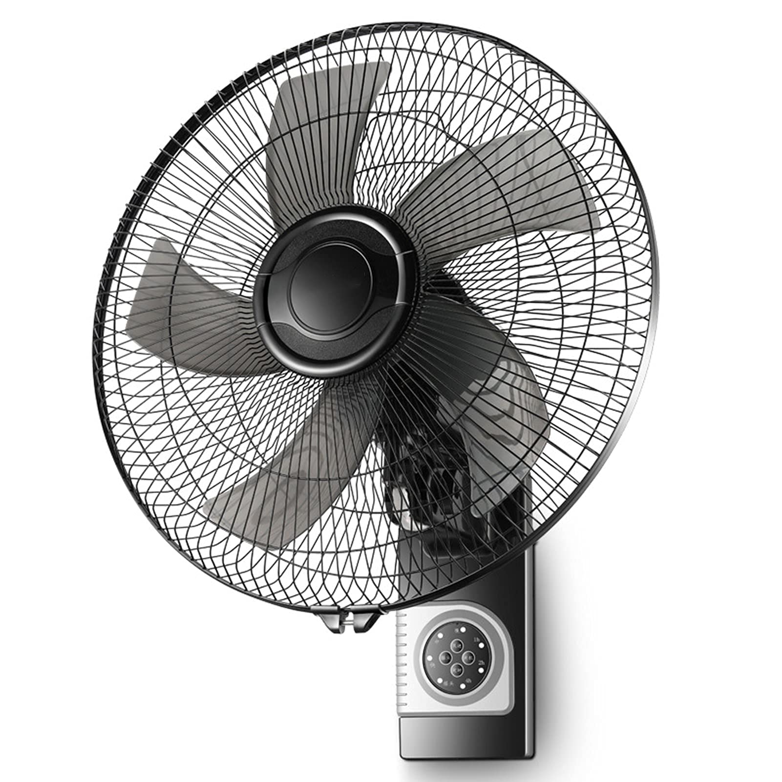 Wall Mounted Electric Fan with Remote Control - 3 Speed Adjustable, Quiet Oscillating Fan with Timer for Home, Office, Garage & Shop - Perfect for Cooling Small Spaces and Work Areas