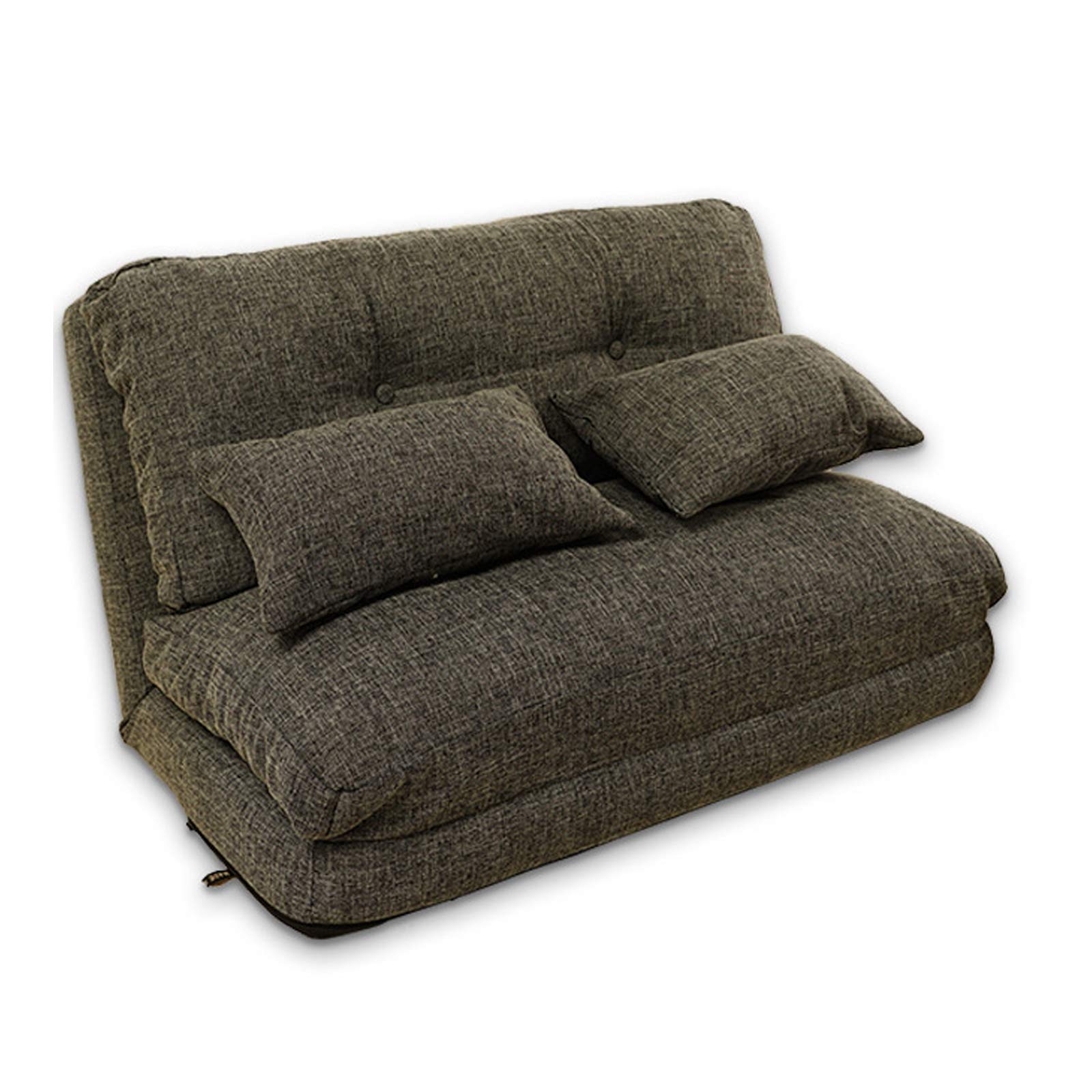 Adjustable Floor Sofa Bed - Foldable Gaming Sofa Mattress, Futon Couch Bed with 2 Pillows for Living Room, Bedroom & Game Room (Green) - Perfect for Relaxing, Gaming & Overnight Guests