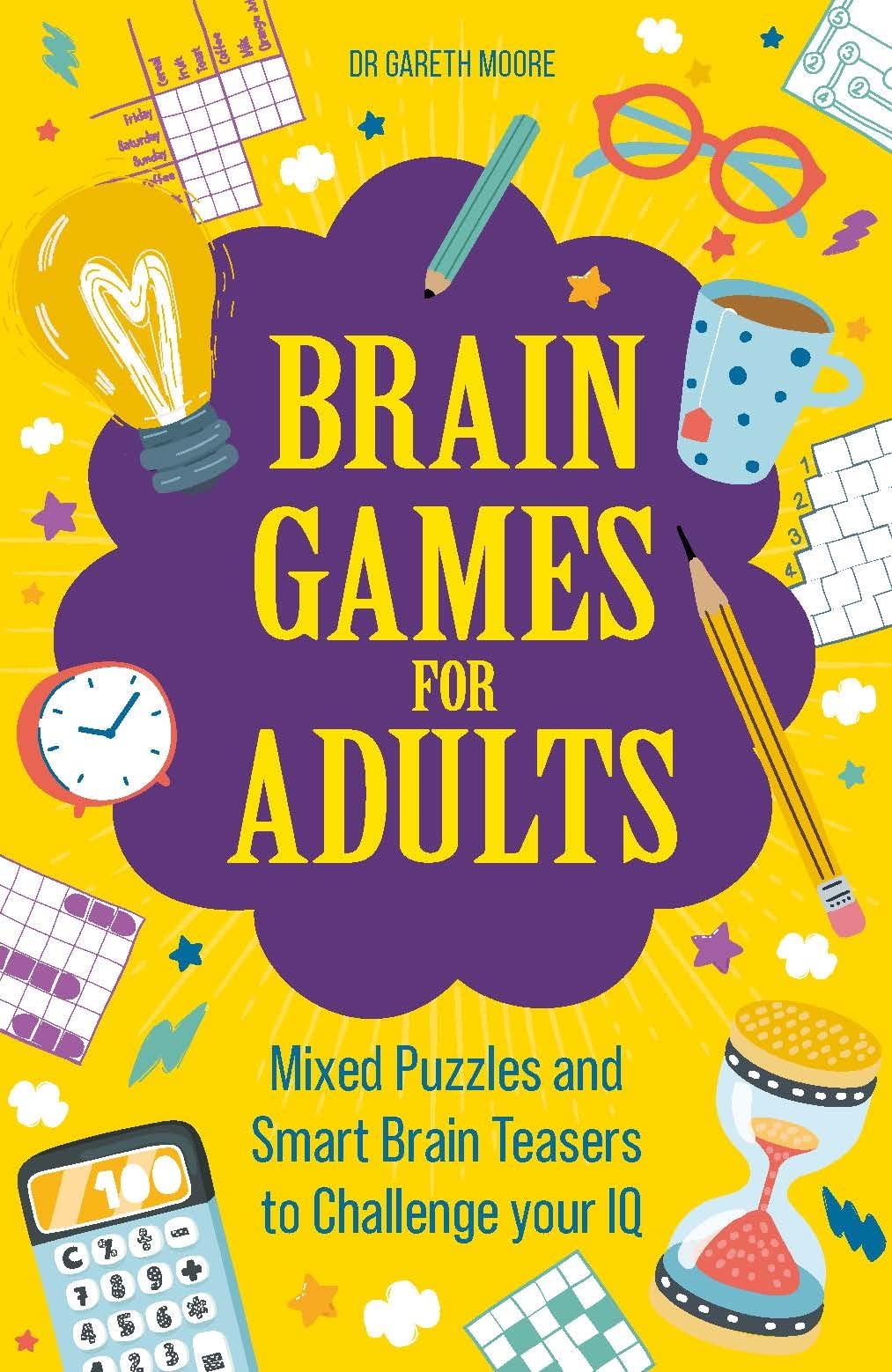 Brain Games for Adults: Mixed Puzzles & Smart Brainteasers to Boost IQ - Perfect for Home, Office & Travel