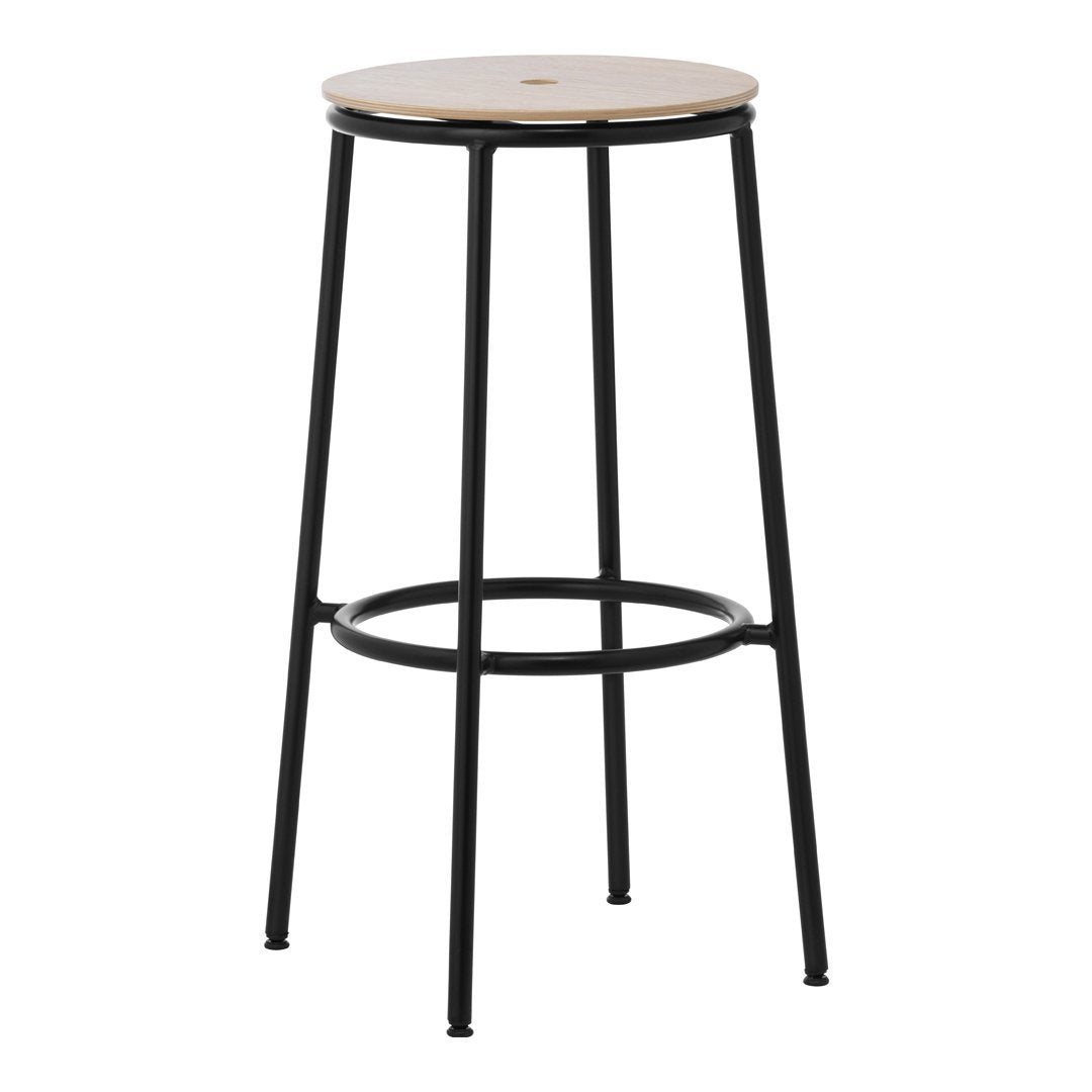 Simon Legald Circa Bar Stool by Normann Copenhagen - Modern Scandinavian Design Bar Height Stool for Kitchen Island, Breakfast Nook & Home Decor
