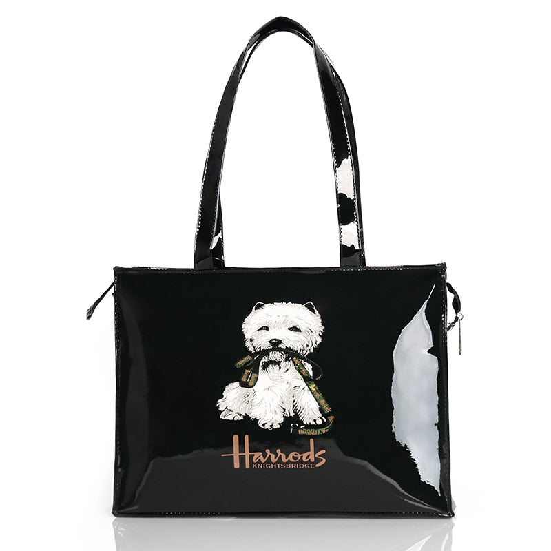 Eco-Friendly Women's Floral Tote Shopping Bag - Reusable Grocery Bag for Beach, Market & Daily Use