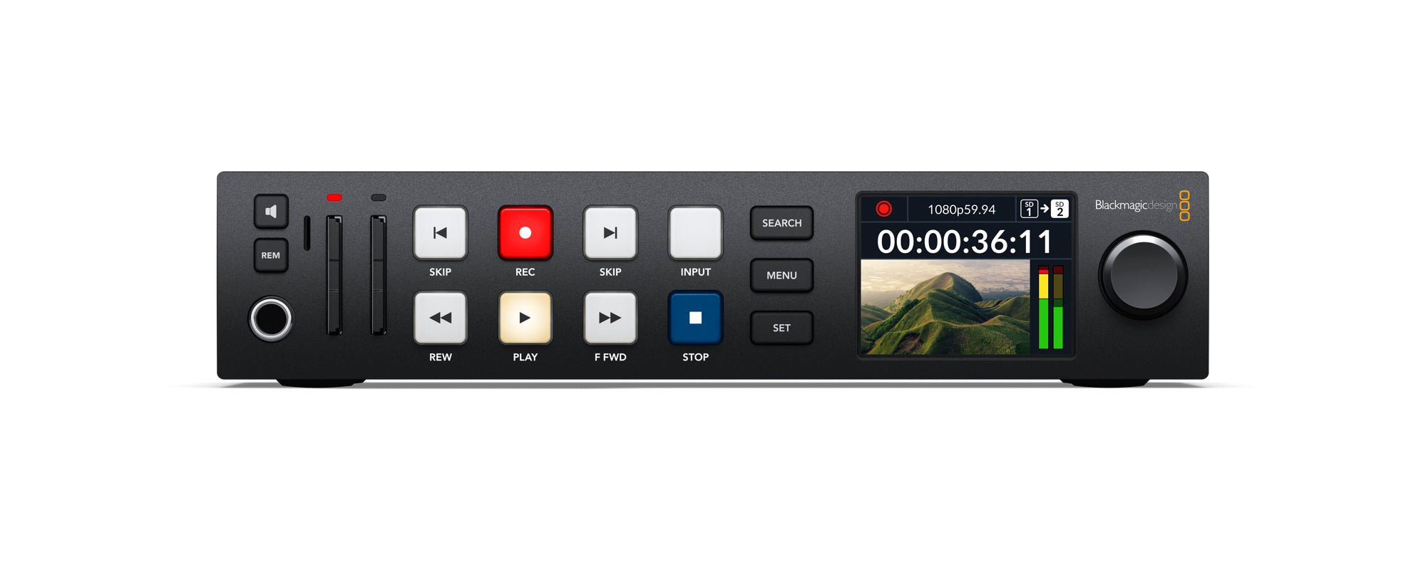 Blackmagic Design HyperDeck Studio HD Recorder - Professional Video Capture & Playback Device for Broadcast & Film Production | Perfect for Live Streaming & Post-Production Workflows