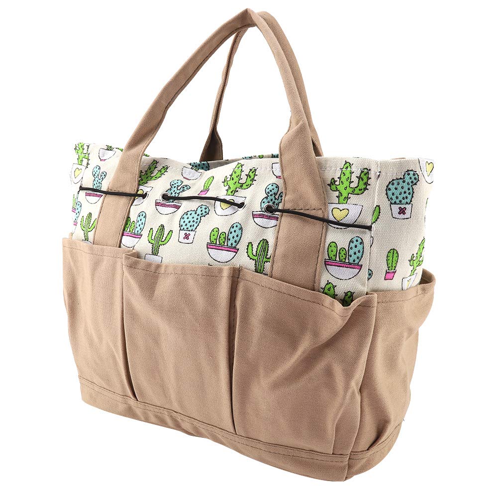 Zerodis Heavy Duty Garden Tote Bag - Multi-Purpose Gardening Tool Storage Organizer for Indoor & Outdoor Use - Perfect for Planting, Weeding, Harvesting and Yard Work
