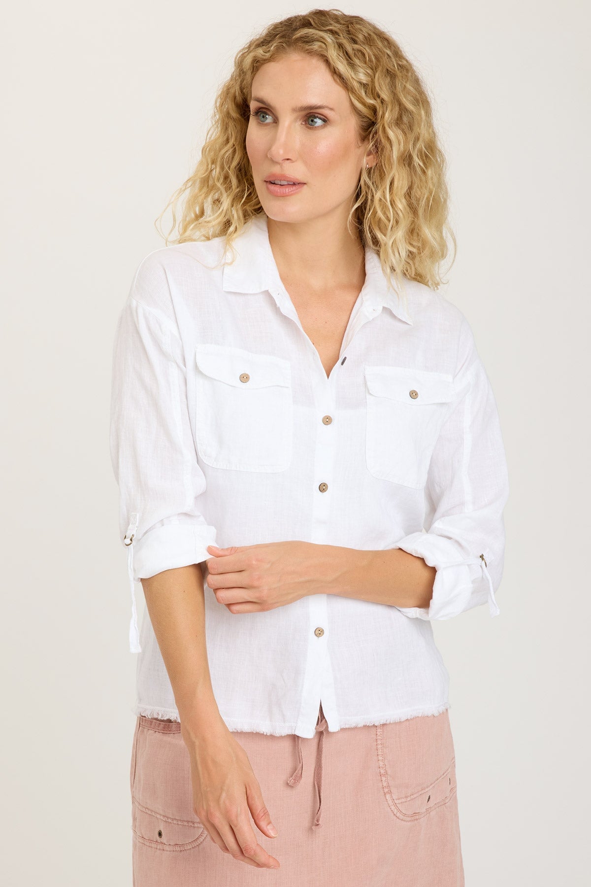 Rorin Men's Classic White Button Up Shirt - Casual & Formal Wear for Office, Date Night & Everyday Style