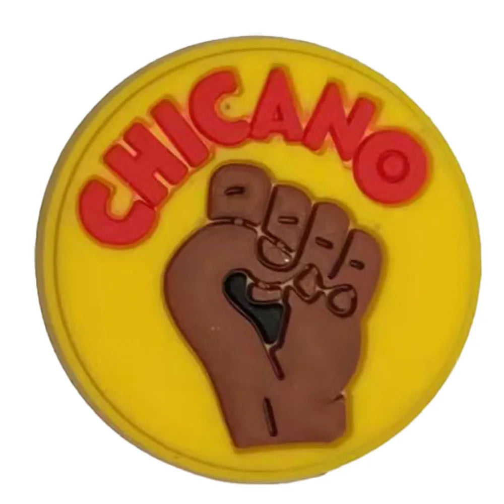 1PCS PVC Cute Cartoon Shoe Charms - Melanin Black Girl Boss Buckle Clog Ornaments - Handmade 