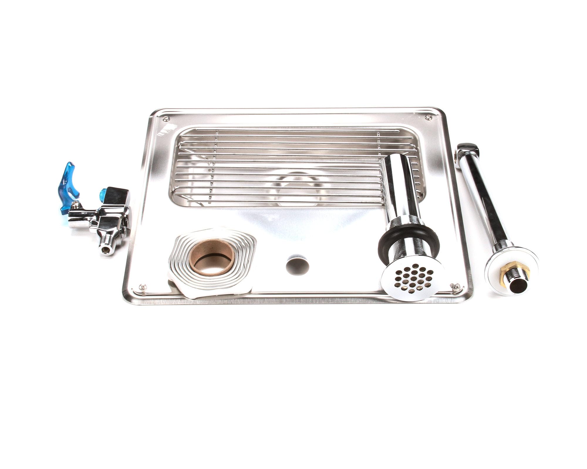 T&S Brass 5GF-8P-WS Commercial Water Station with Retro Glass Filler - Heavy Duty Stainless Steel Drinking Fountain for Restaurants, Schools, and Office Buildings