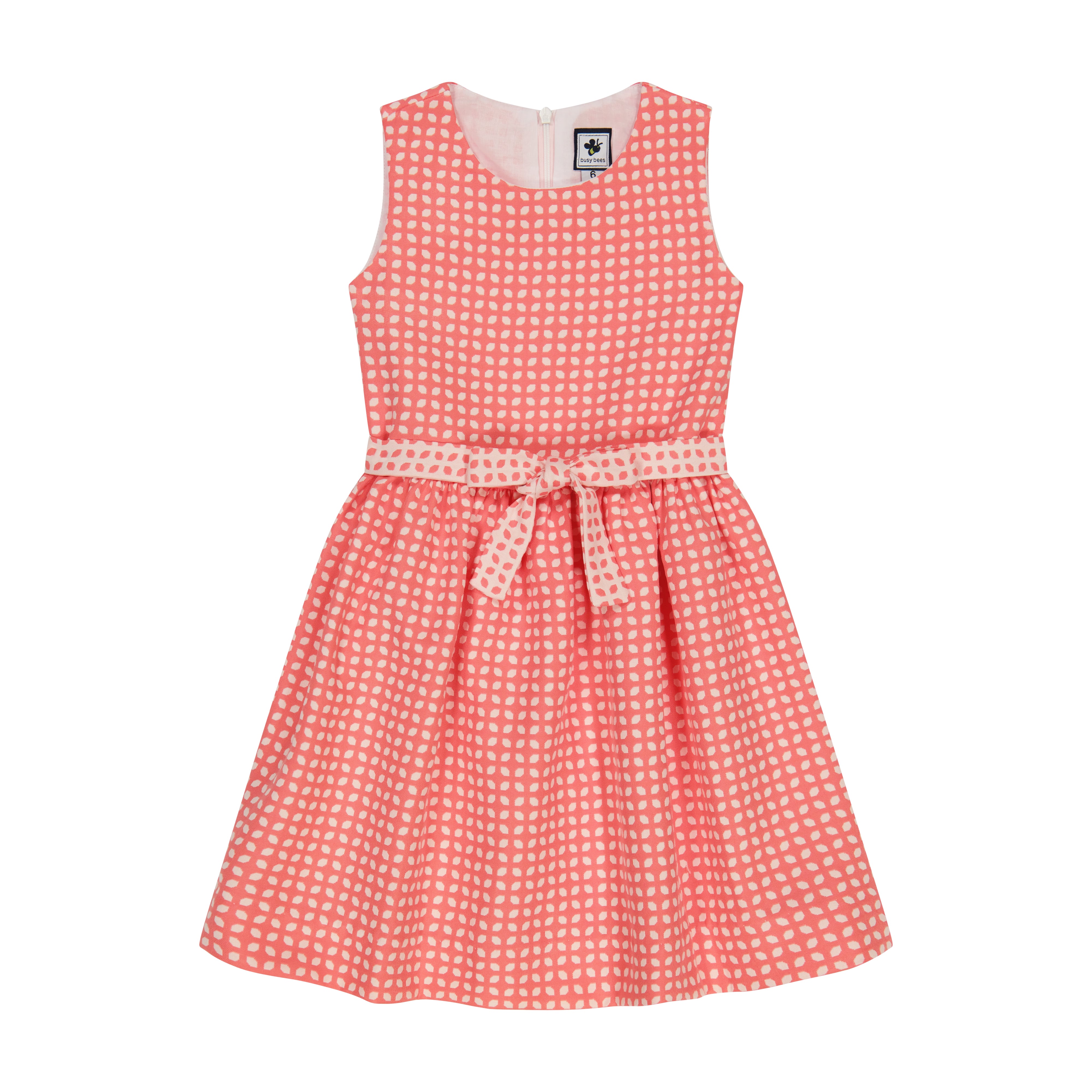 Emma Party Dress Coral Daisy Brocade - Elegant Floral Print Formal Gown for Women | Perfect for Weddings, Proms, Cocktail Parties & Special Occasions