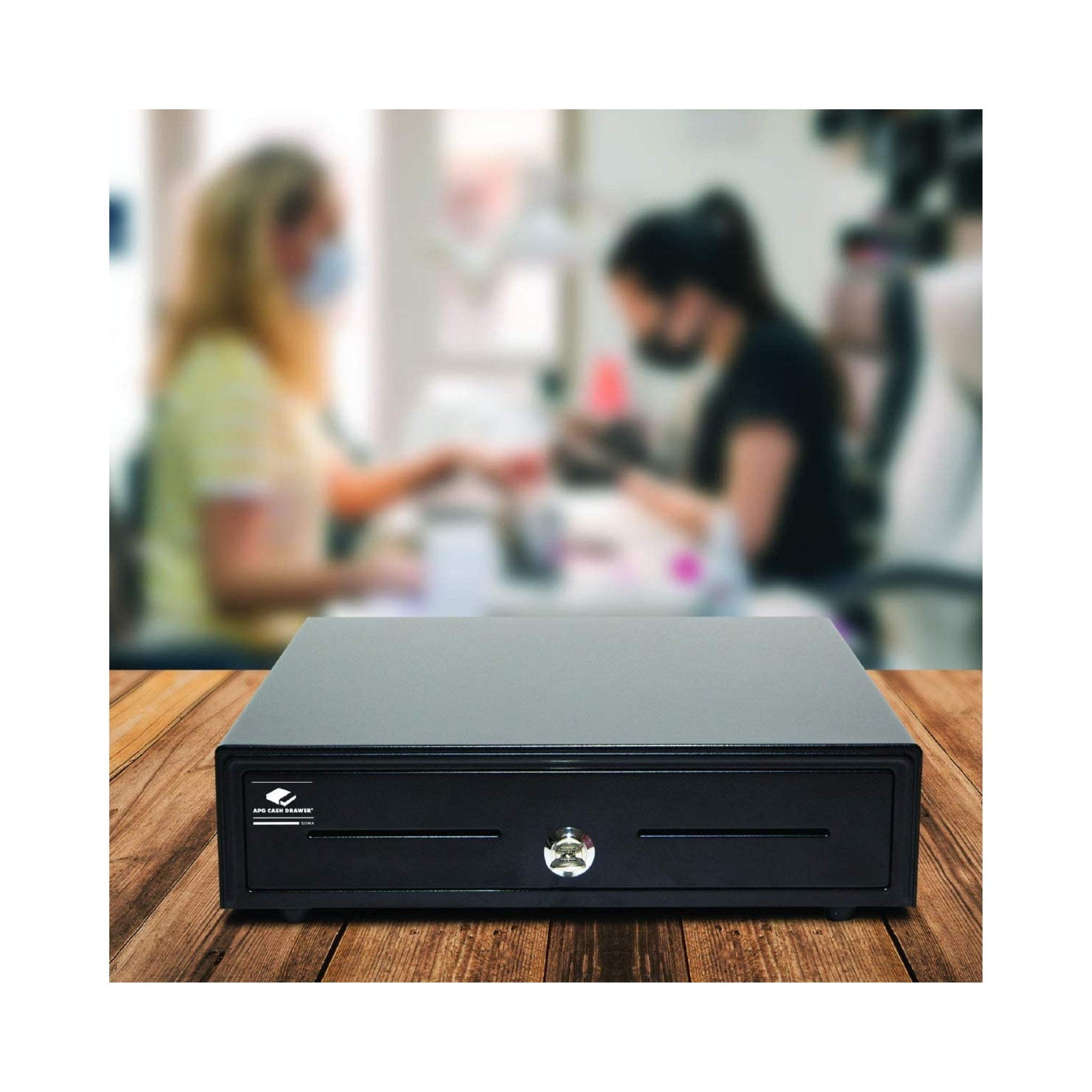 APG Arlo 16 Cash Drawer with MultiPRO Interface Cable - Secure Cash Management for Retail Stores, Restaurants & POS Systems (16 Bill Compartments)