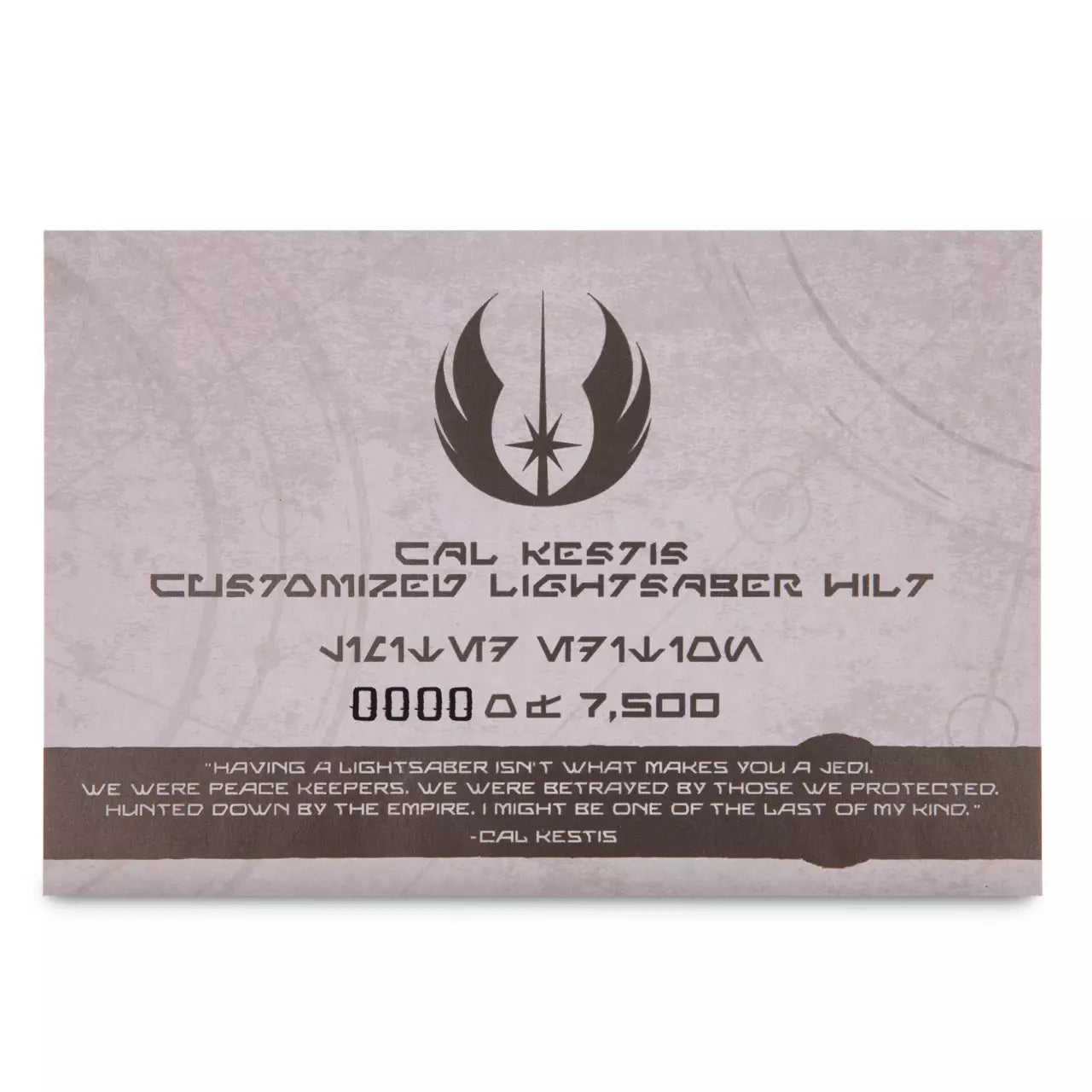Disney Park Exclusive Star Wars Limited Edition Cal Kestis Customized Lightsaber Hilt - Authentic Collectible for Star Wars Fans, Cosplay & Display