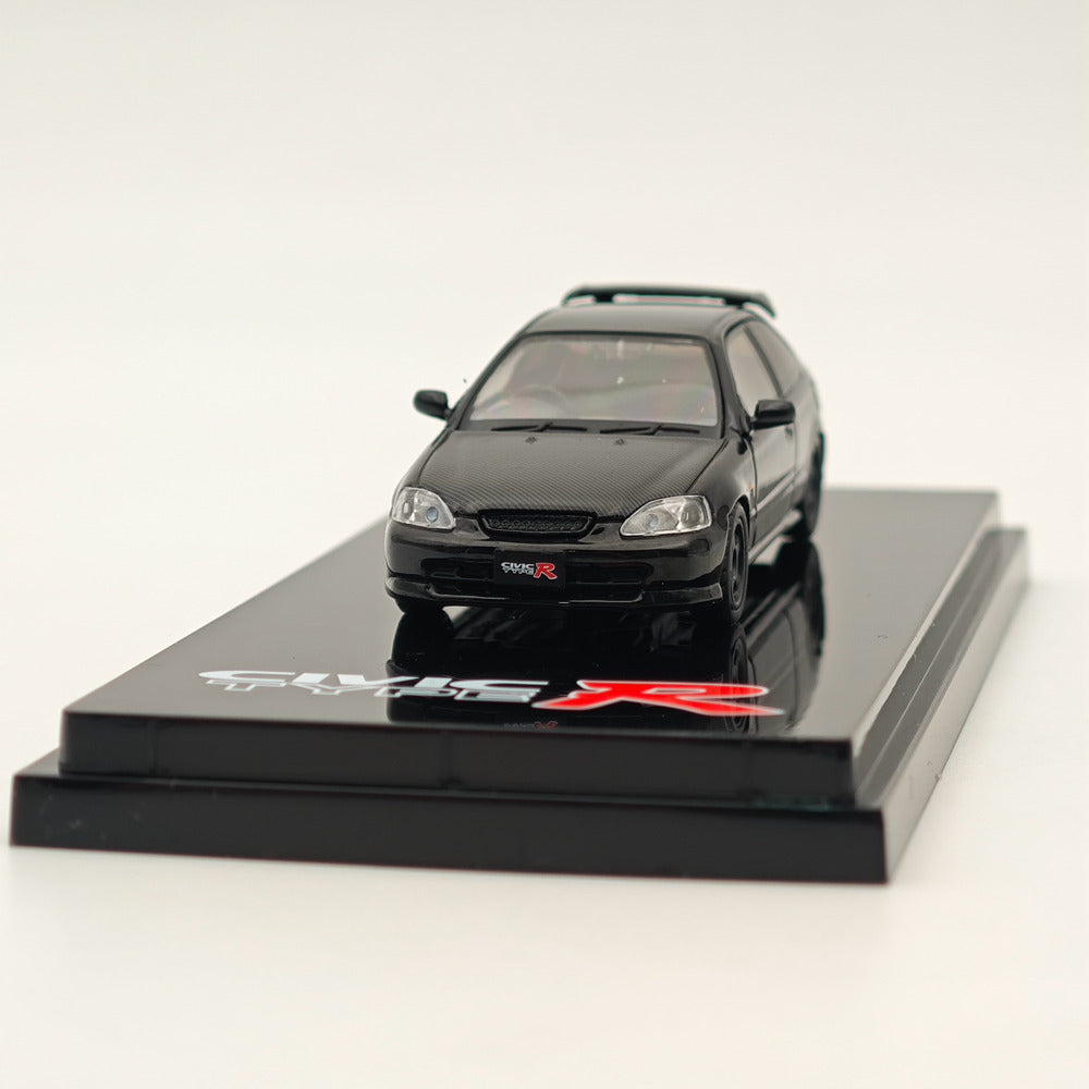 1/64 Honda Civic Type R (EK9) Custom Diecast Car with Engine - Limited Edition Collectible Model - Perfect for Car Enthusiasts & Gift Giving - Display, Racing Scenes & Toy Collection