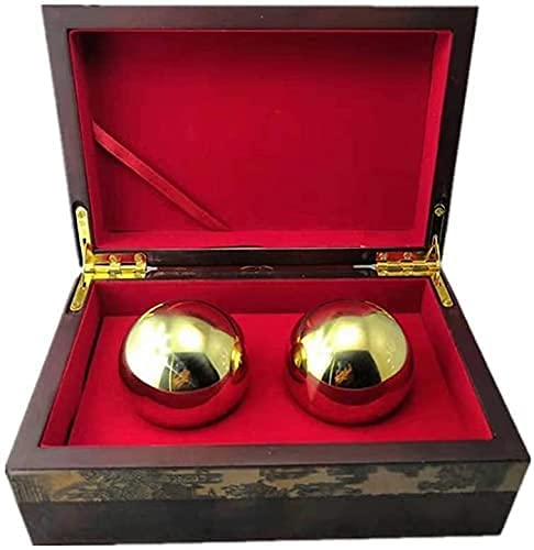 Chinese Baoding Balls - Metal Meditation & Stress Relief Massage Balls for Hand Exercise, Feng Shui Health Therapy - Perfect for Office Stress Relief, Hand Therapy, and Mindfulness Meditation Practice