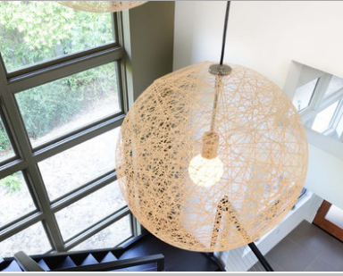 Marlow Weaved Ball Pendant Light - Modern Rattan Woven Chandelier for Dining Room, Bedroom, or Living Room Decor - Pre Order Now