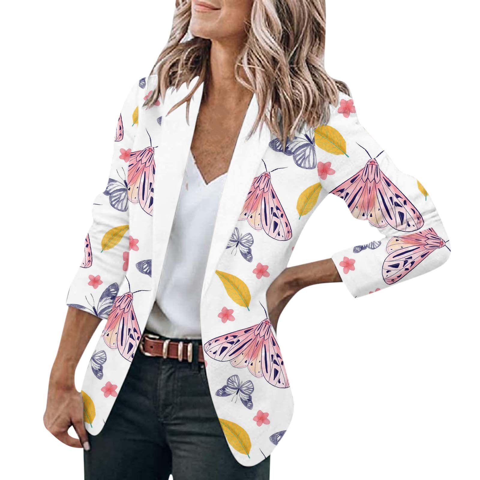 Stylish Lightweight 3/4 Sleeve Blazers for Women - Winter Fashion Coat & Casual Cardigan Jacket | Perfect for Office Wear, Business Meetings & Everyday Outfits