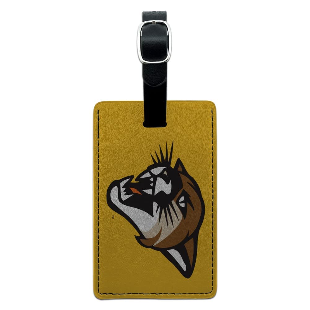 Vermont University Leather Luggage Tag - Rectangle Carry-On ID Tag for Travel Bags, Suitcases & Backpacks | Durable Personalized Name Card Holder for Business Trips & Vacations