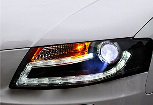 Audi A4 B8 LED Headlights 2009-2012 - 5000K Bi-Xenon for Night Driving
