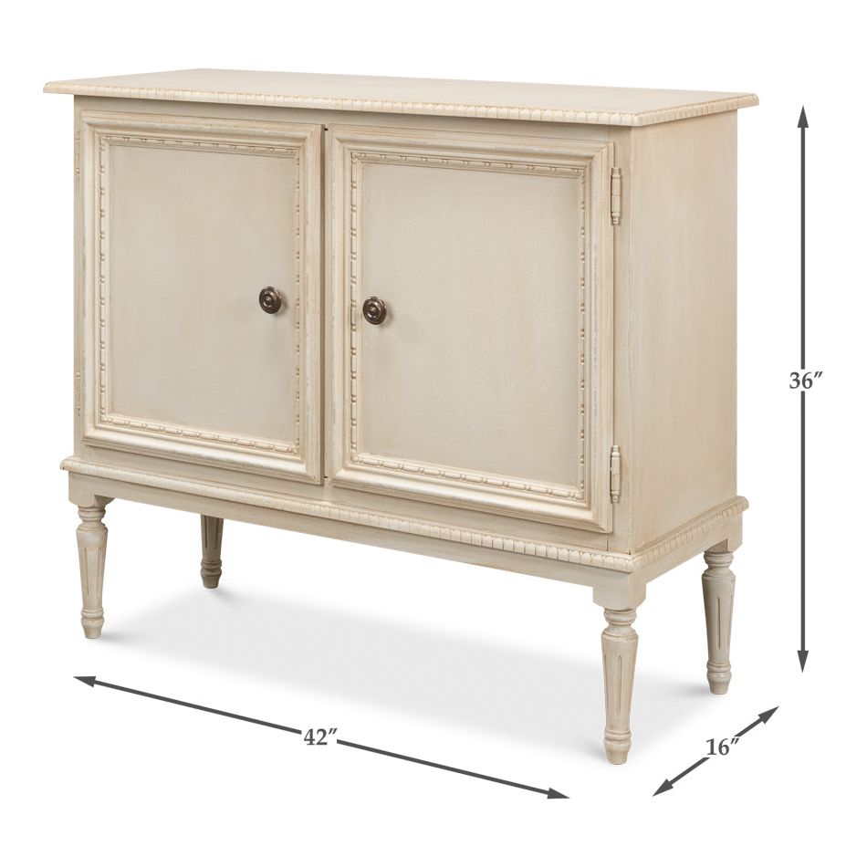 2 Door Sideboard Buffet Cabinet - Modern Wooden Storage Console Table for Dining Room & Living Room - Perfect for Organizing Dishes, Linens & Home Decor