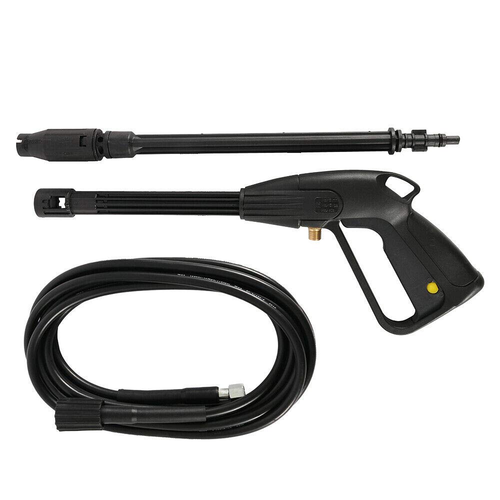 2 in 1 High Pressure Washer Spray Gun with Adjustable Nozzle - Car Wash, Home Cleaning, Patio & Driveway Pressure Washing Kit - Heavy Duty Trigger Gun & Extension Lance for Deep Cleaning