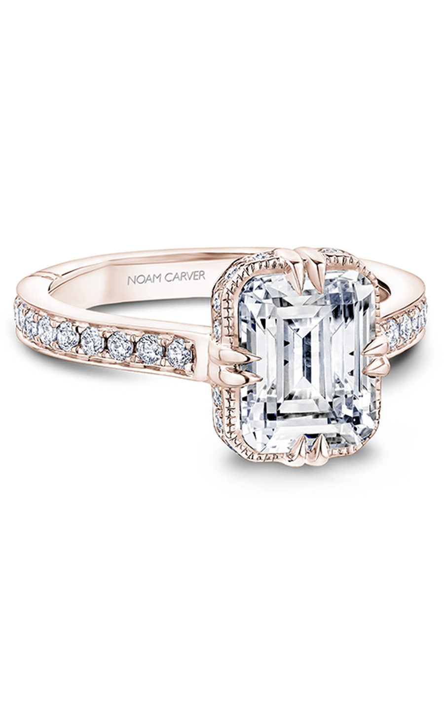Noam Carver Atelier A004 01RA Engagement Ring - Elegant Solitaire Diamond Ring for Women, Perfect for Proposals, Weddings & Anniversaries