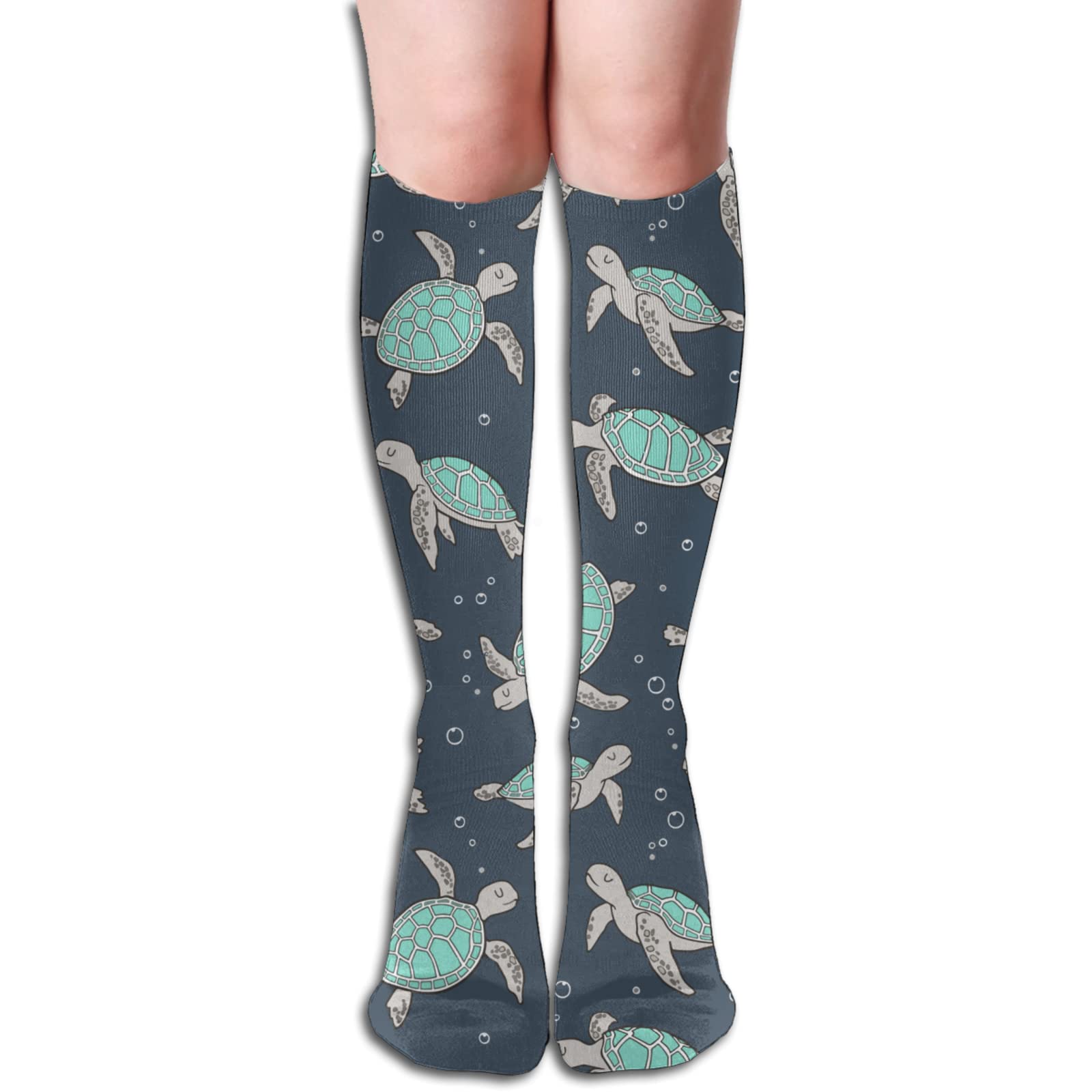 Haiti Flag Map Knee High Socks for Women - Athletic & Casual Wear