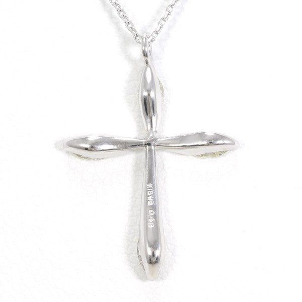 18K White Gold Necklace with Yellow Diamonds - Elegant Pendant Jewelry for Women, Perfect for Weddings, Anniversaries & Special Occasions