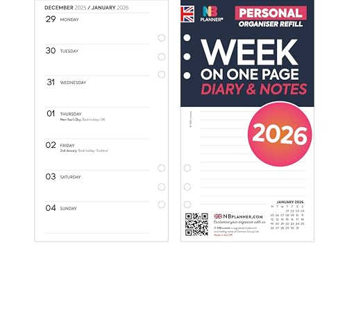 2026 Week on one page