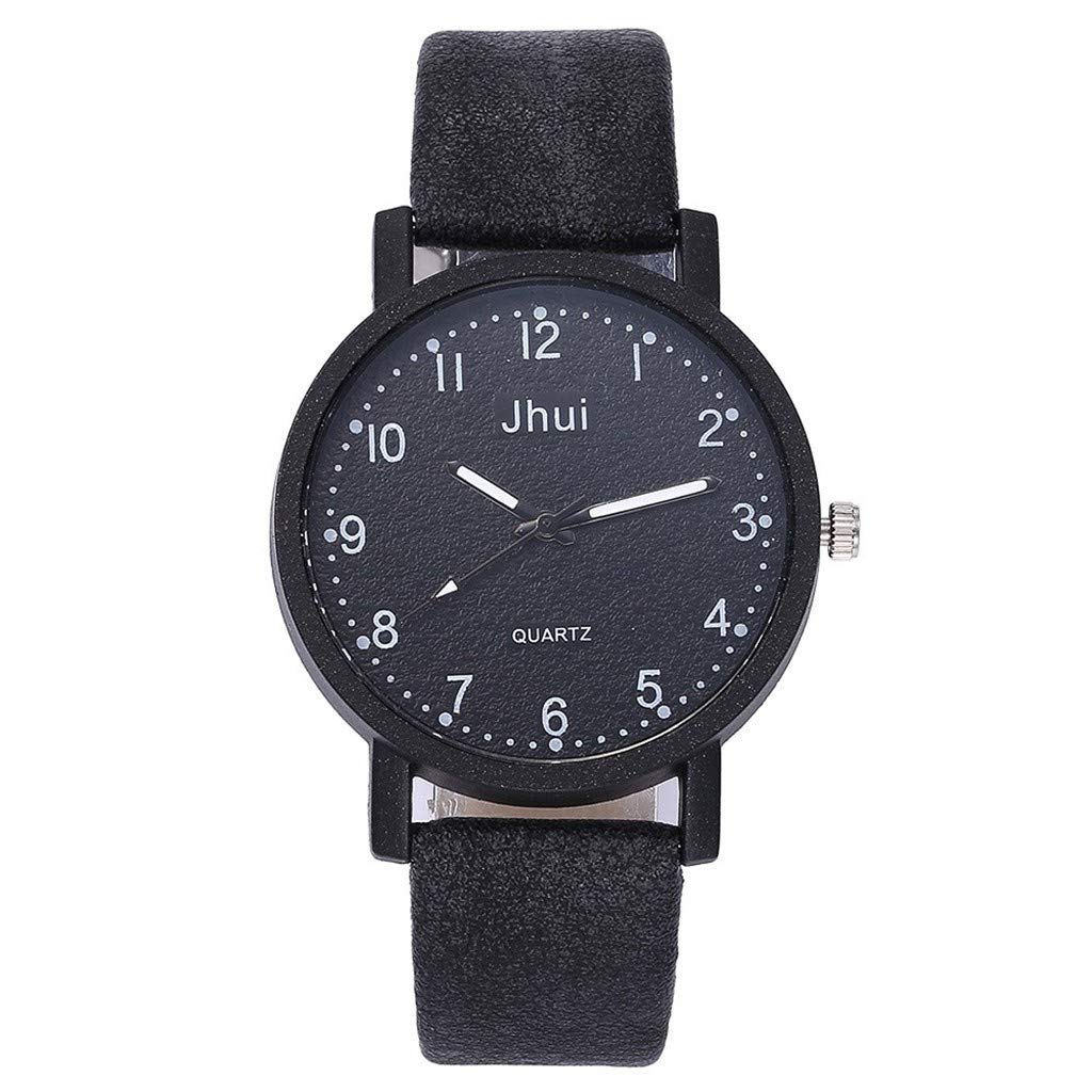 Elegant Women's Casual Leather Strap Quartz Watch - Analog Wristwatch with Metal Band for Everyday Wear | Perfect for Office, Dating & Special Occasions
