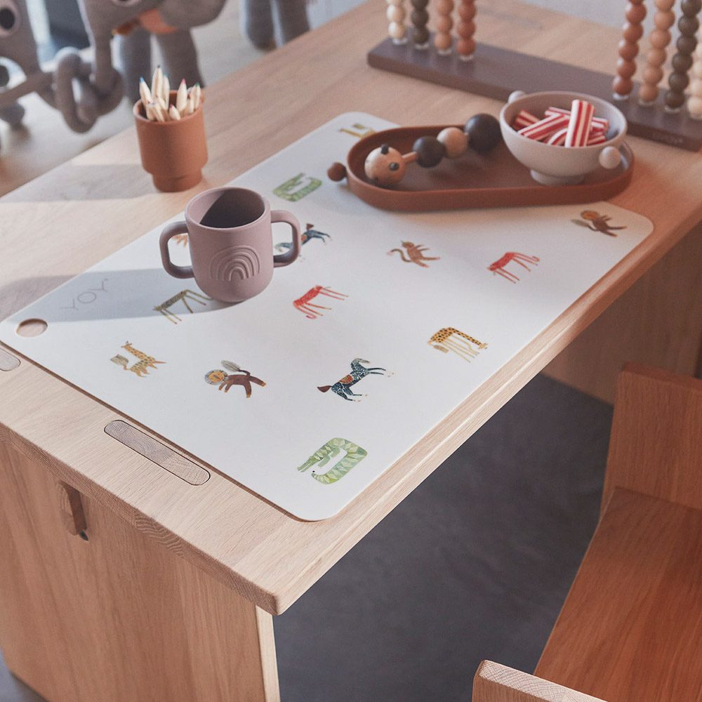 OYOY Arca Table - Natural Wooden Dining Table for Modern Homes | Perfect for Kitchen, Dining Room & Small Spaces