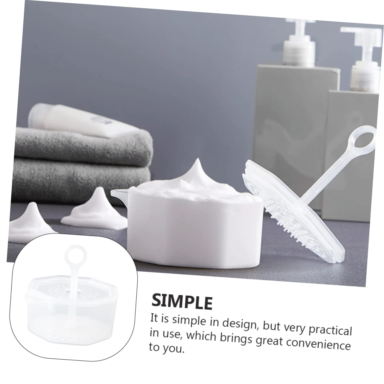 2 Pack Portable Bubble Bottle for Face Care - Rich Foam Maker for Skincare & Makeup - White Bubble Cleansing Tool for Deep Cleaning & Relaxation - Perfect for Daily Skincare Routine & Spa Day at Home