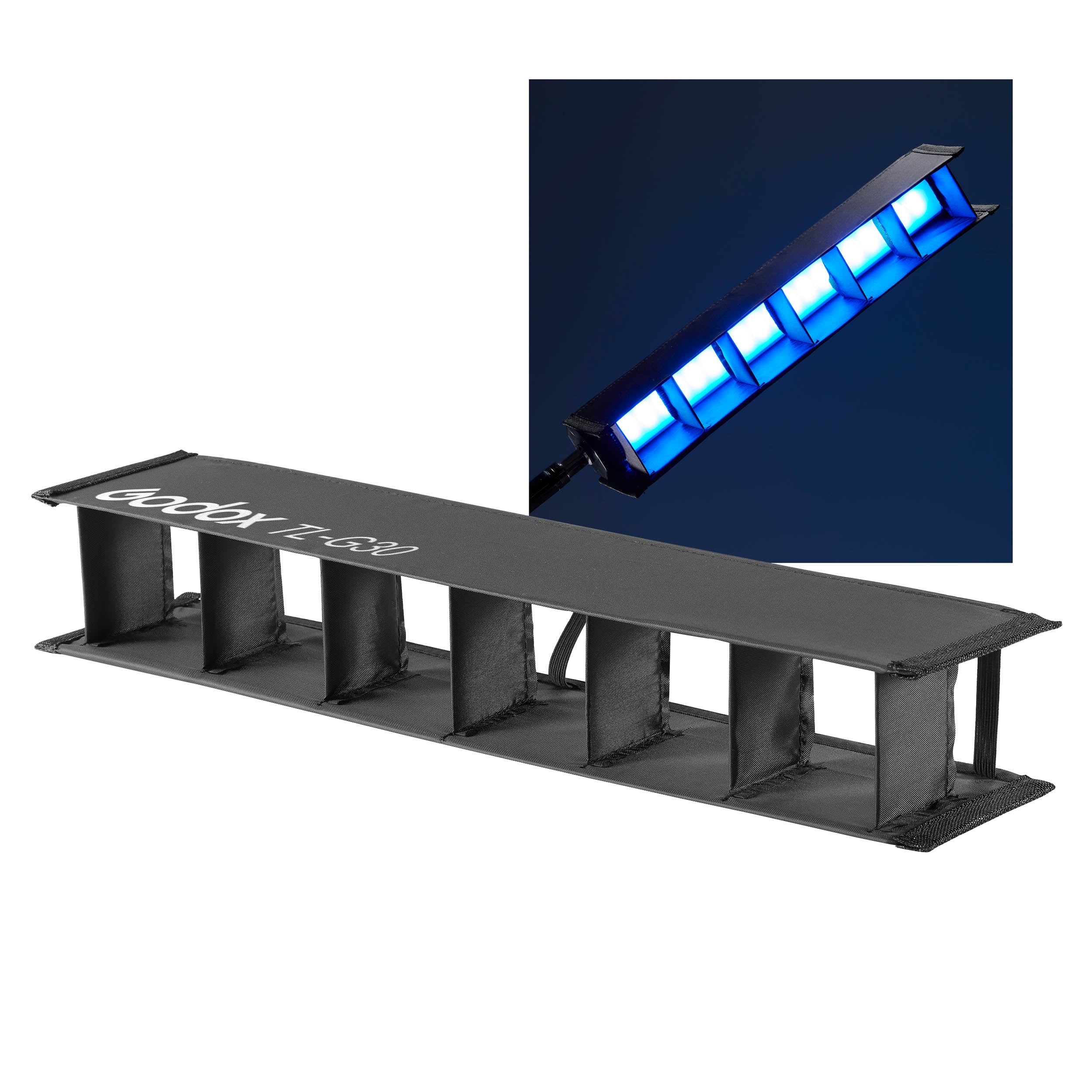 Godox TL30 RGB LED Tube Light TLG30 Egg Crate Grid - Soft Light Modifier for Photography & Video Lighting - Perfect for Studio, Portrait, and Product Shoots