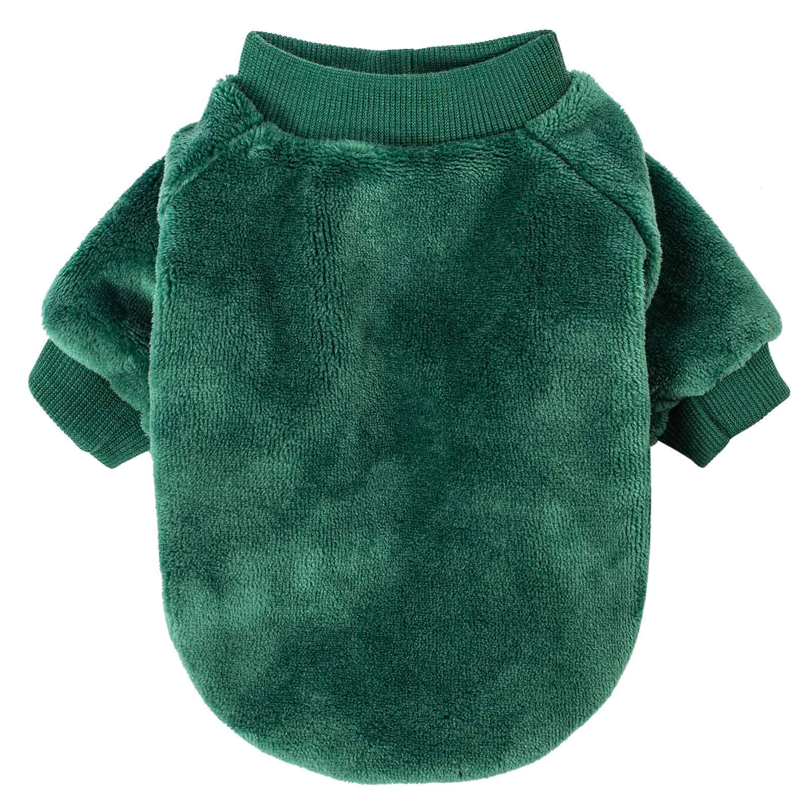 FabriCastle 2-Pack Ultra Soft & Warm Dog Sweaters for Small & Medium Dogs - Cozy Winter Dog Coat & Jacket for Boys & Girls - X-Large Pet Clothing in Dark Red & Dark Green - Perfect for Cold Weather Walks & Indoor Comfort