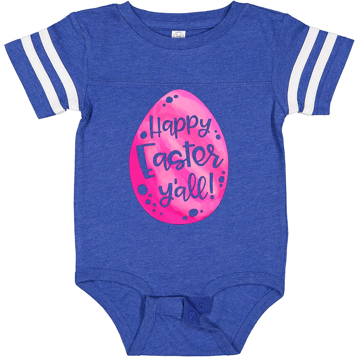 Inktastic Happy Easter Y'all Pink Easter Egg Baby Bodysuit - Cute Easter Outfit for Infants & Toddlers, Perfect for Easter Photos, Egg Hunts & Family Gatherings