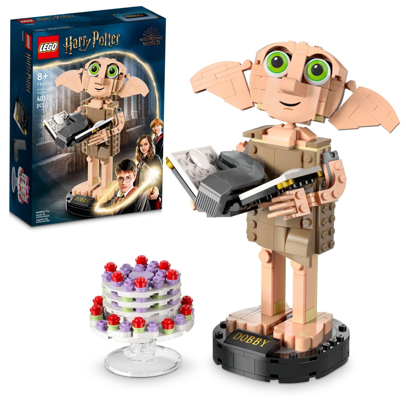 LEGO Harry Potter Dobby The House-Elf Building Kit 76421 - Collectible Display Model Toy for Kids Ages 8+, Perfect Gift for Birthday & Christmas - Build Your Own Beloved Harry Potter Character for Room Decor & Playtime