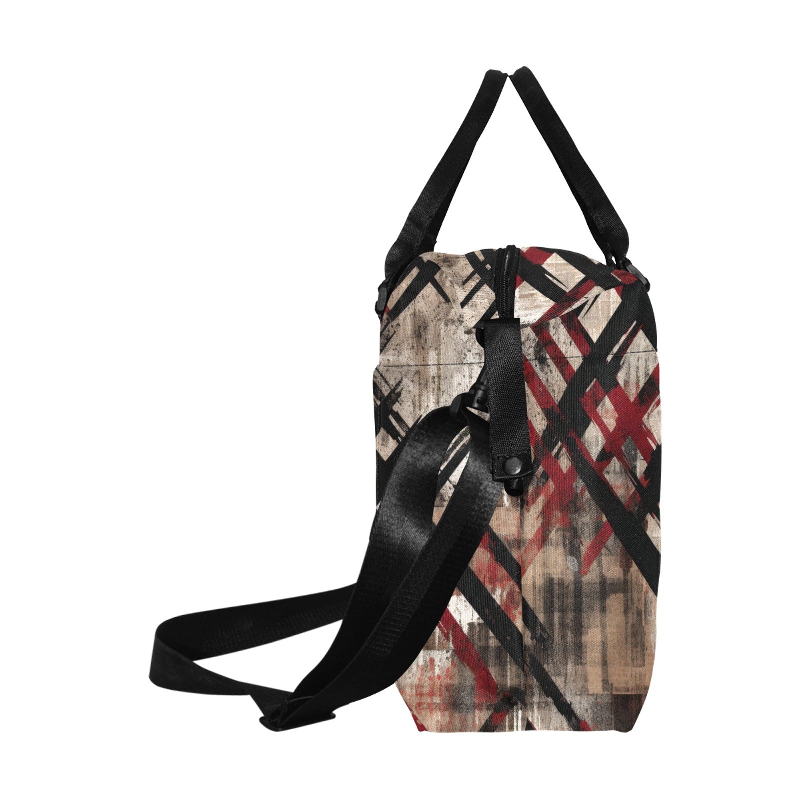 Gothic Print Large Capacity Duffle Bag for Travel, Gym & Weekend Getaways - Waterproof & Durable Carryall with Multiple Pockets