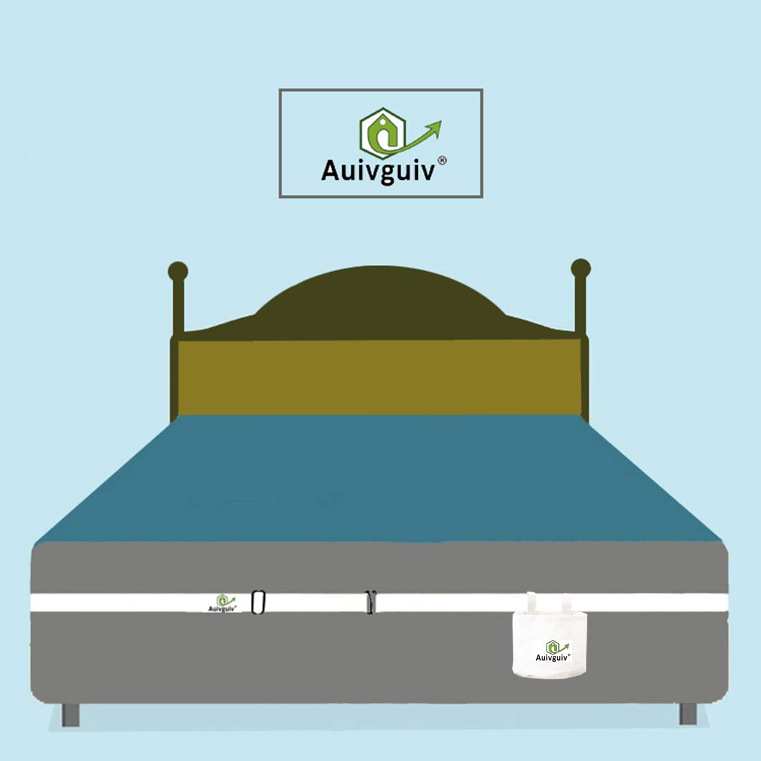 Premium Bed Sheet Fasteners - Invisible Bed Sheet Holders & Suspenders to Keep Sheets Tight - White Bed Bands for Kids & Adults - Perfect for Deep Pocket Mattresses & Adjustable Beds