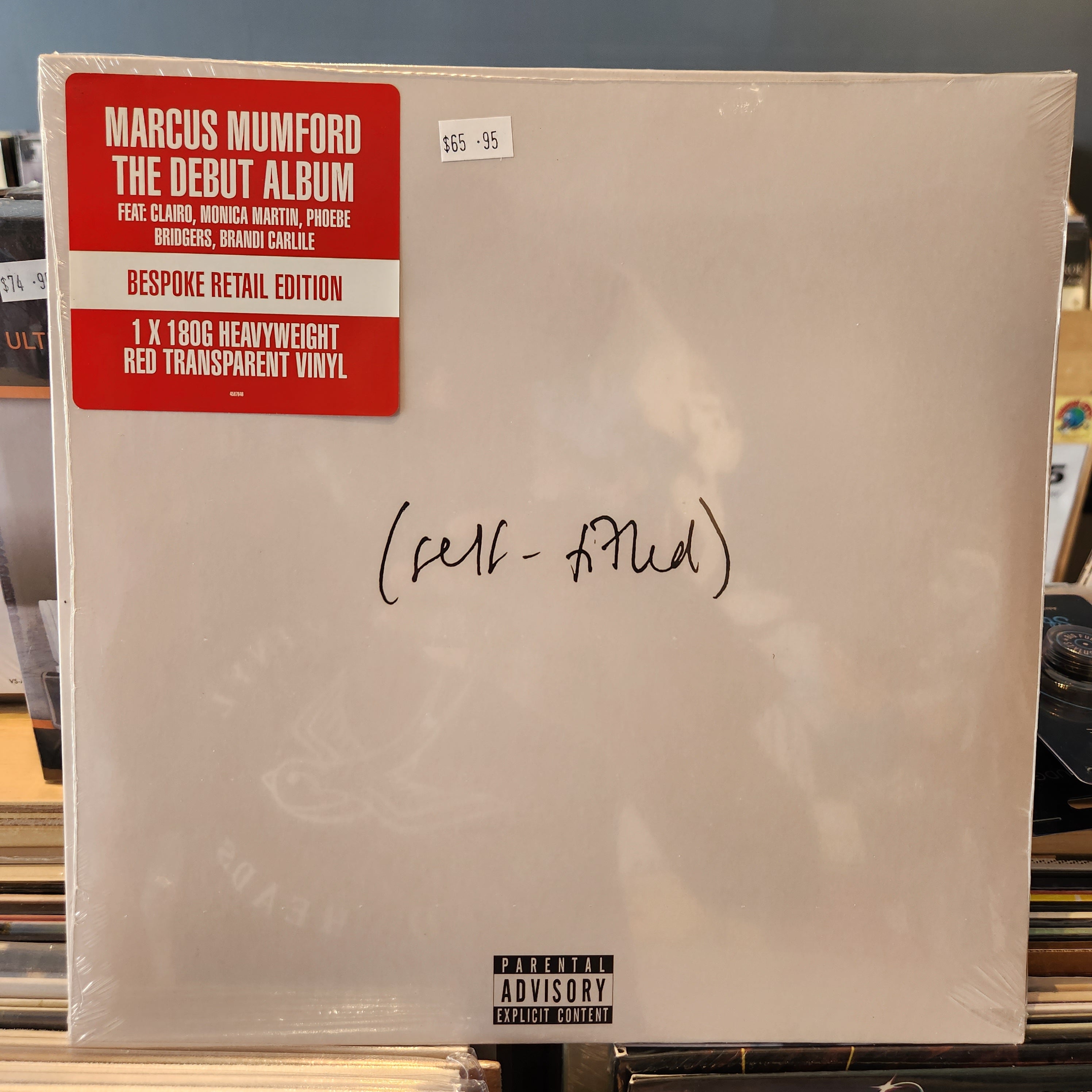 Marcus Mumford Self-Titled Red Vinyl LP | Limited Edition Record for Collectors & Music Lovers – Perfect for Home Listening & Gifts