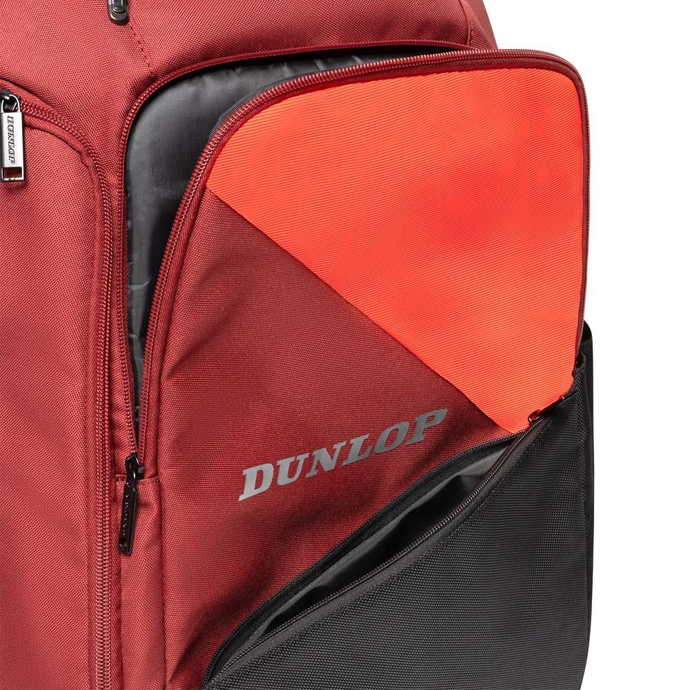 Dunlop CX Performance Backpack - Black/Red Tennis Bag for Men & Women - Perfect for Tennis, Gym & Travel Accessories Storage