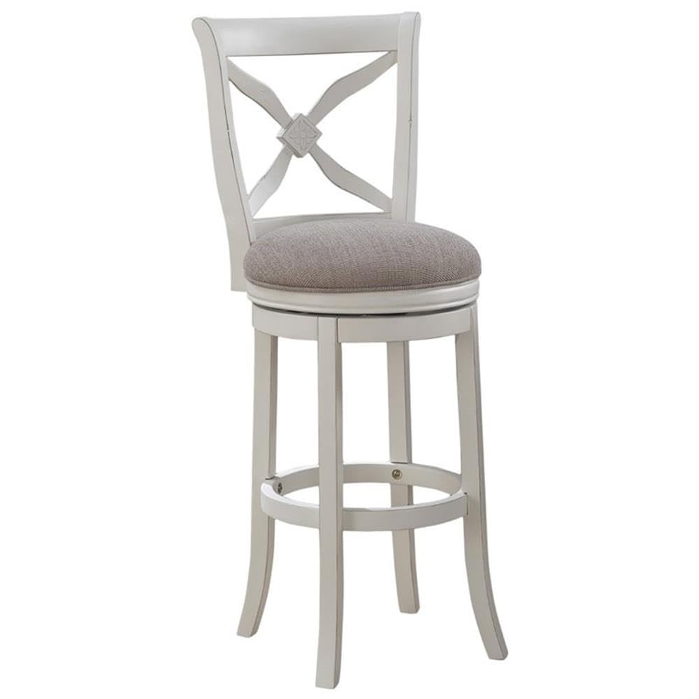 American Woodcrafters Accera Counter Stool - Solid Wood Bar Stool with Backrest for Kitchen Island, Breakfast Nook & Home Bar - Comfortable & Durable Dining Stool for Indoor Use