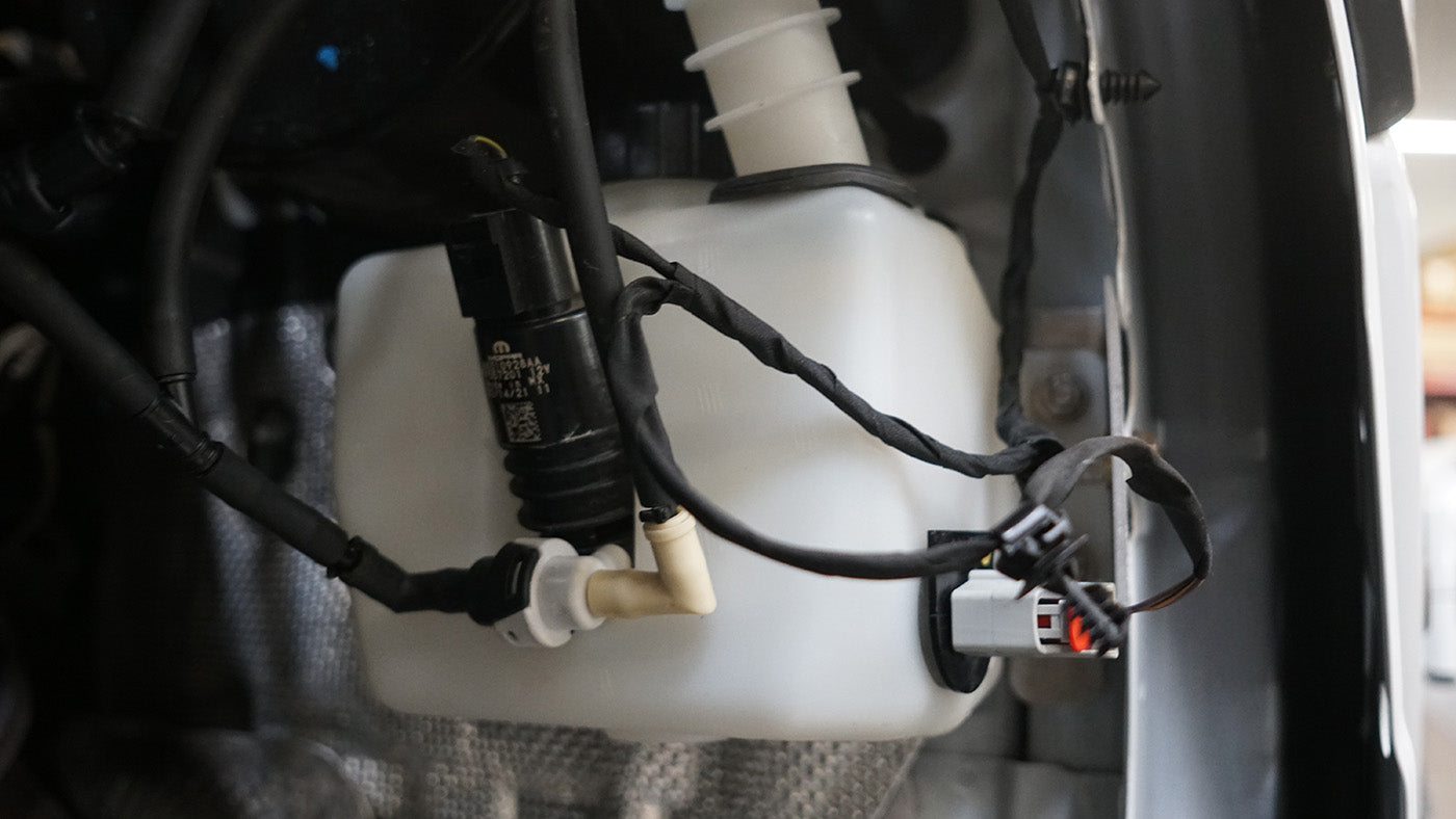 Jeep Wrangler Rubicon 392 Windshield Washer Bottle Relocation Kit for 2021-2024 Models | SDHQ Built Off-Road Upgrade | Perfect for Trail Riding & Rock Crawling Adventures