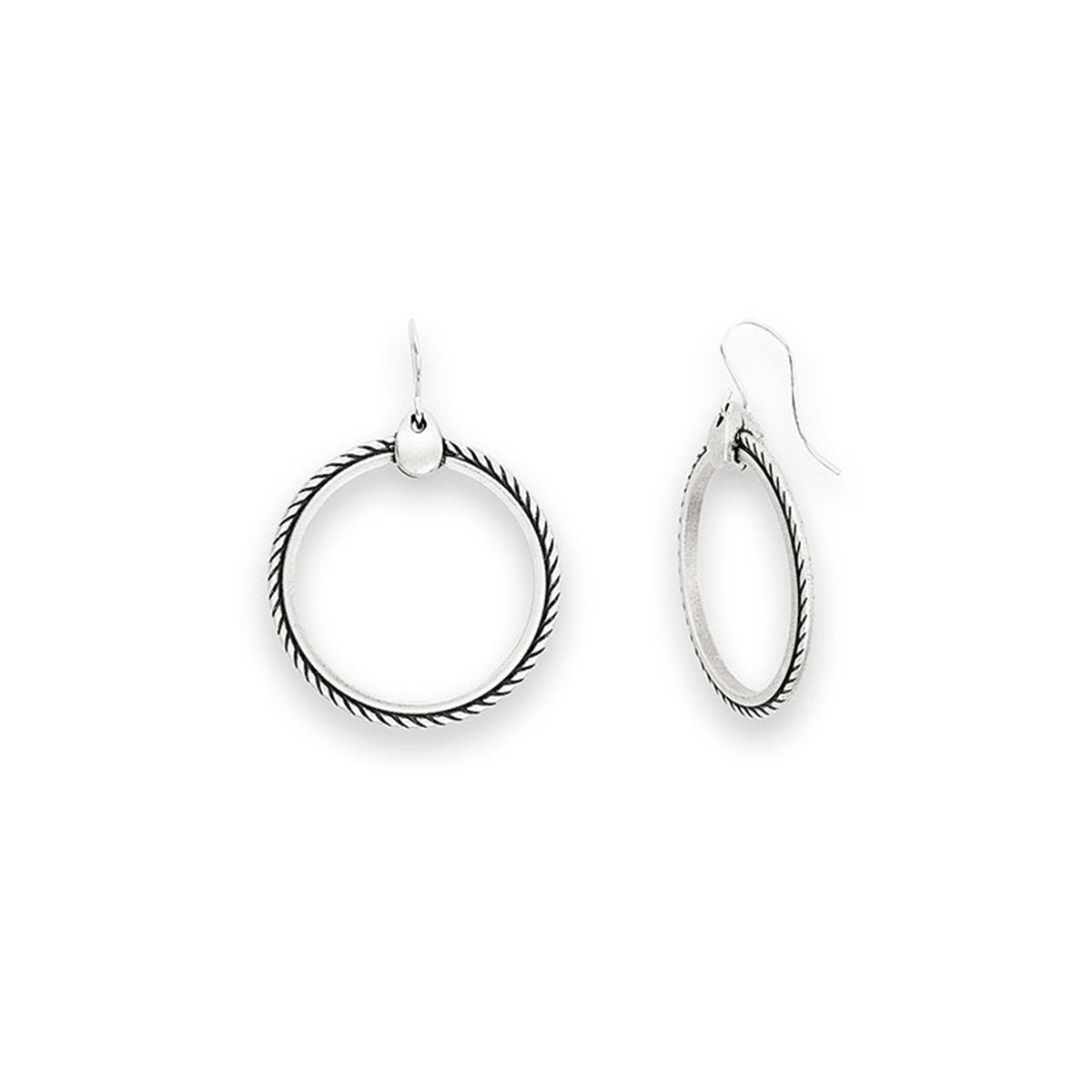 Flat Rope Hoop Earrings for Women - Trendy Gold & Silver Fashion Jewelry - Perfect for Everyday Wear, Parties & Gifts