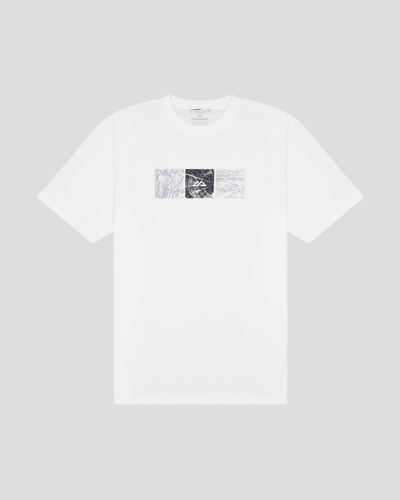 Men's Mountain Photo Organic Cotton T-Shirt - White - Casual Wear, Outdoor Adventures & Travel